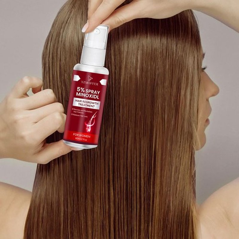 5% Minoxidil Spray for Women Hair Growth: Hair Regrowth Treatment for Thinning Hair and Hair Loss – Topical Extra Strength Treatment for Women – 60ML x 2 Pack