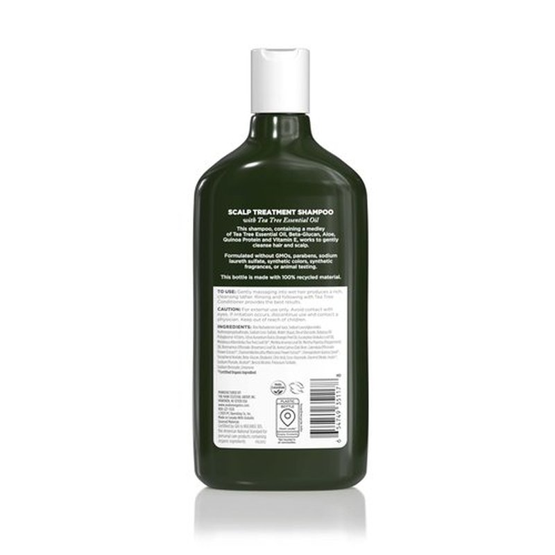 Avalon Organics Tea Tree Shampoo - Scalp Treatment for Healthy Hair & Softness | 11 Fl Oz