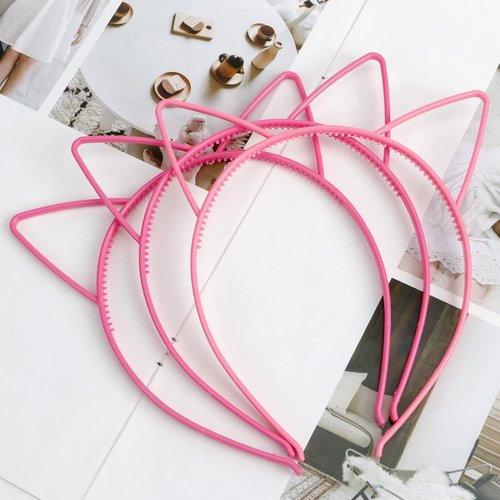 Exacoo 36Pcs Cat Ears Headbands Plastic Taylor Party Decorations Kitty Headbands for Girls Gabby Party Favors Birthday Supplies for Women Halloween Hair Accessories Hair Hoops