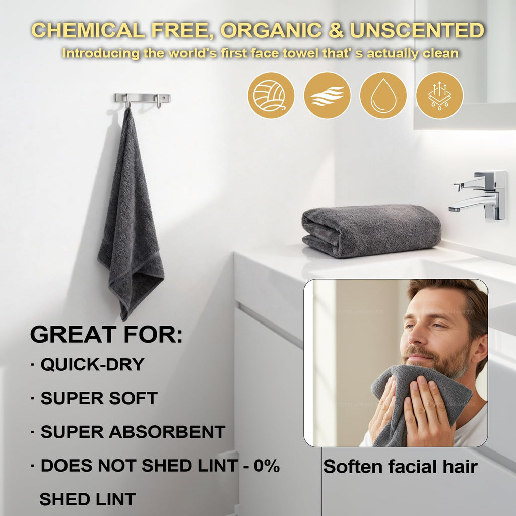Travel Double Edge Safety Razor, Classic Safety Shaver Razor with Long Handle Adjustable (Razor with Beard Shaping Tool and Hot Compress Shaving Towel)