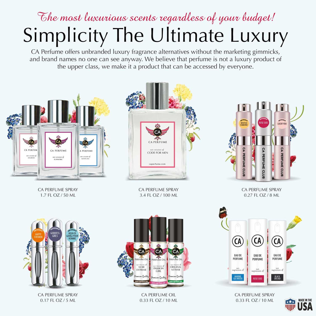 CA Perfume Impression of Happy Heart For Women Fragrance Eau de Parfum Spray Bottle 0.17 Fl Oz/5ml-X1