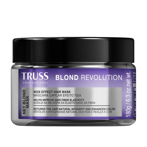 TRUSS Blond Revolution Net Blond Hair Mask - Color-Enhancing Hair Repair Mask to Restore Natural Hair Health, Hair Shine & Vibrancy - Designed with a Web-Effect Formula (6.3 oz)