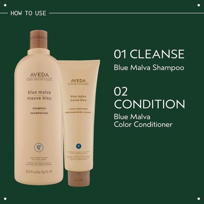 Aveda Blue Malva Color Conditioner - Purple Conditioner for Silver & Blonde Hair | Neutralizes Brassiness | 8.5 Fl Oz