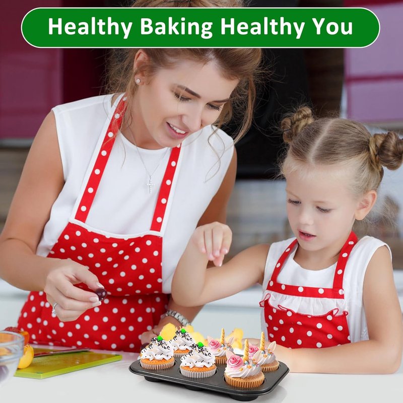 Caperci Mini Cupcake Liners - 400 Pcs Natural Paper Muffin Liners, Non-Stick & Grease-Proof