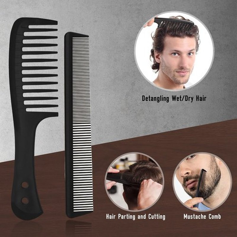 Mens Hair Brush and Beard Brush Set,Boar Bristle Beard Brush,Wide Tooth Comb,Round Hair Brush,Texture Comb for Hair Detangle,Blow Dry,Cutting,Parting and Styling