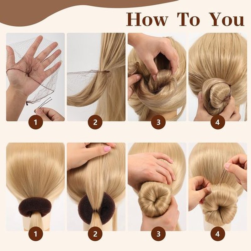 224Pcs Hair Styling Kits: Hair Wax Stick, 100 Clear Hair Elastics, 10 Invisible Hair Nets, 50 U Clips, 50 Bobby Pins, 4 Hair Buns, 3 Combs, 2 Loop Tools, All-in-One Set for Women Girls w/Storage Box