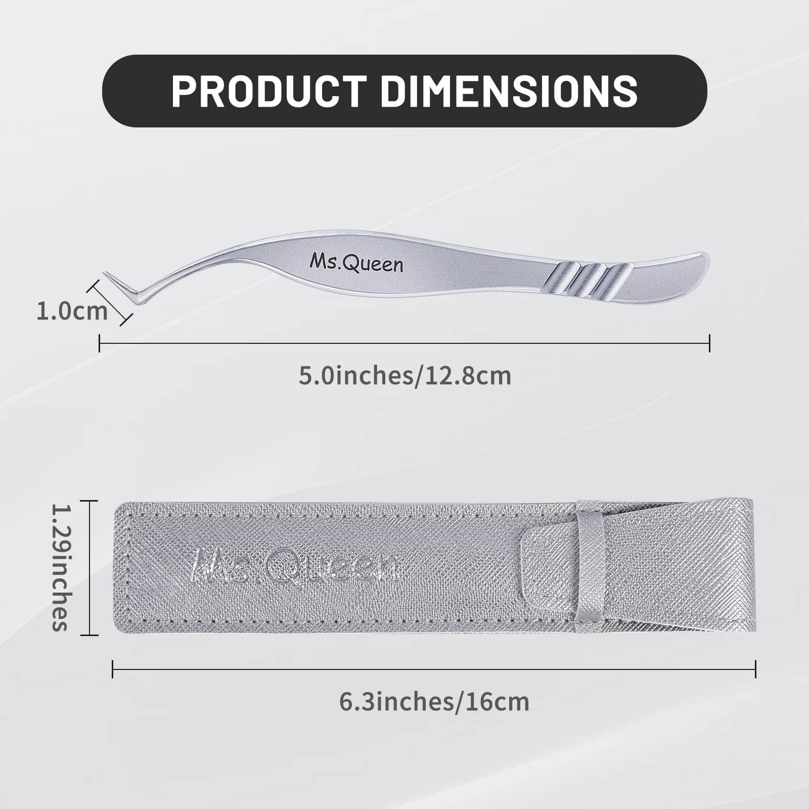 Ms.Queen Eyelash curlers, Precision Master Lash Tweezers S-Curved 45 Degree Eyelash curlers for Mega Volume Lashes Extensions