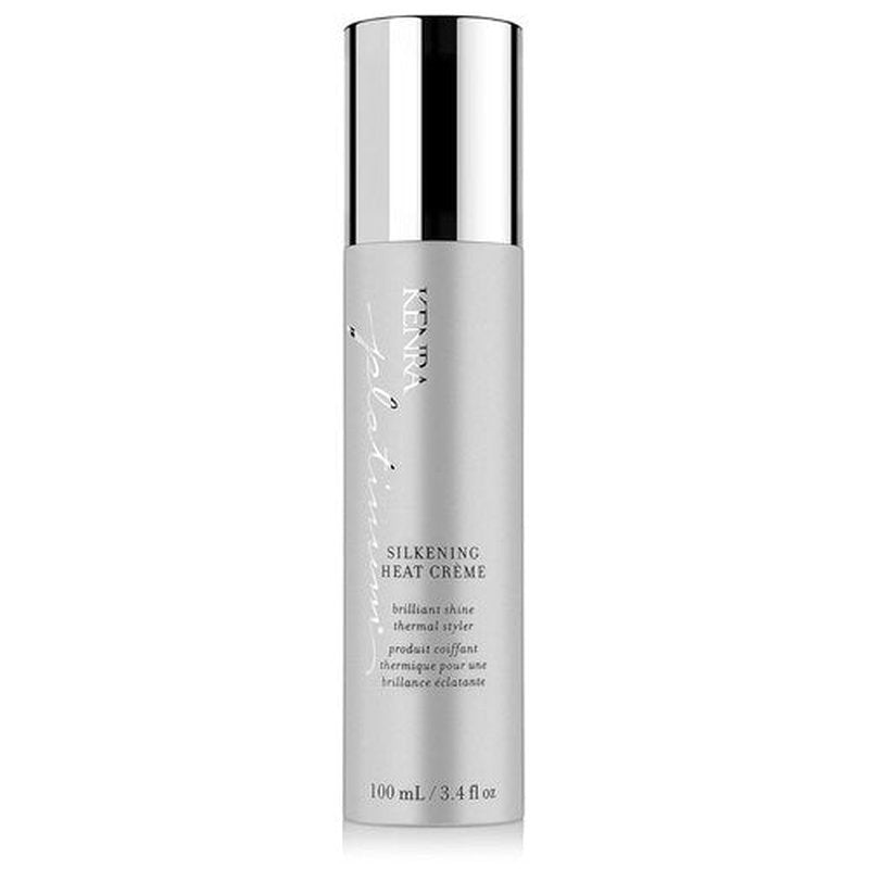 Kenra Platinum Silkening Heat Crème - Thermal Styler for Brilliant Shine | Reduces Heat Damage | 3.4 fl. Oz