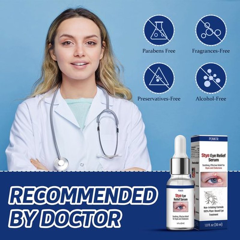 Stye Eye Treatment, Stye Eye Drops, Chalazion Remover, Eye Serum for Styes, Chalazion and Blepharitis Treatment, with Natural Plant-based Formula, 1 Fl Oz