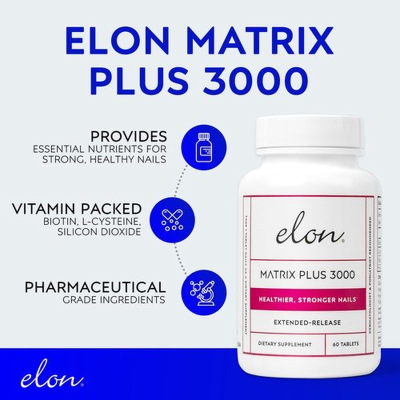Elon Essentials Kit for Nail Health – Nail Care Kit w/Elon Nail Conditioner, Cuticle Oil & Matrix Plus 3000 Biotin Supplement – Repair, Strengthening & Moisturizing