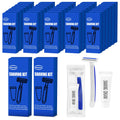 Shave Kit in Bulk Twin Blade Razors with Protective Cap,Disposable Razors in Bulk Shaving Cream for Hotel, Airbnb, Homeless, Shelter, Camping and Travel (60)