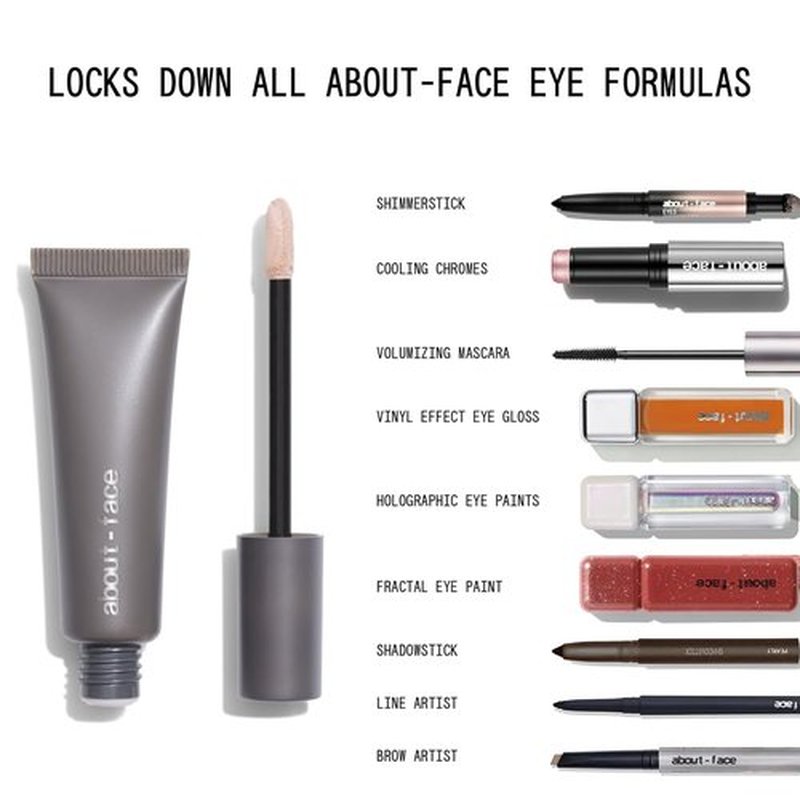 About-Face Shadow Fix Eye Primer - Long-Wear, Crease-Proof Eyeshadow Base - Vegan & Cruelty-Free - 0.405 oz