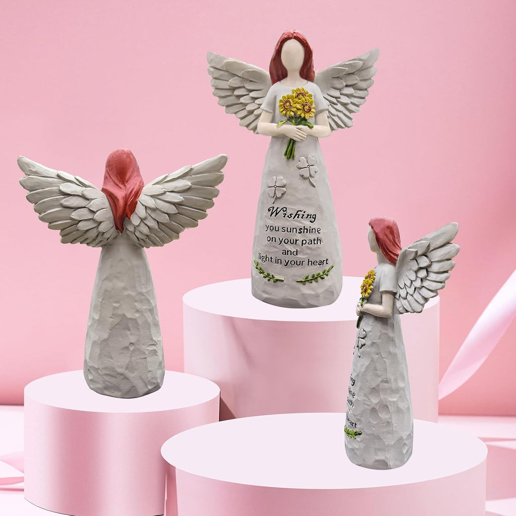 Angel Figurine by [Brand Name] - Hand-Painted 5.5” Sculpture for Blessings, Hope, and Comfort