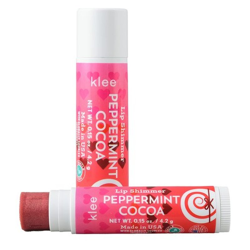 Klee Naturals Holiday Blush and Lip Shimmer Makeup Kit. Gentle and Non-Toxic. Perfect for Kids and Tweens. Made in USA. (Crystal Glow)