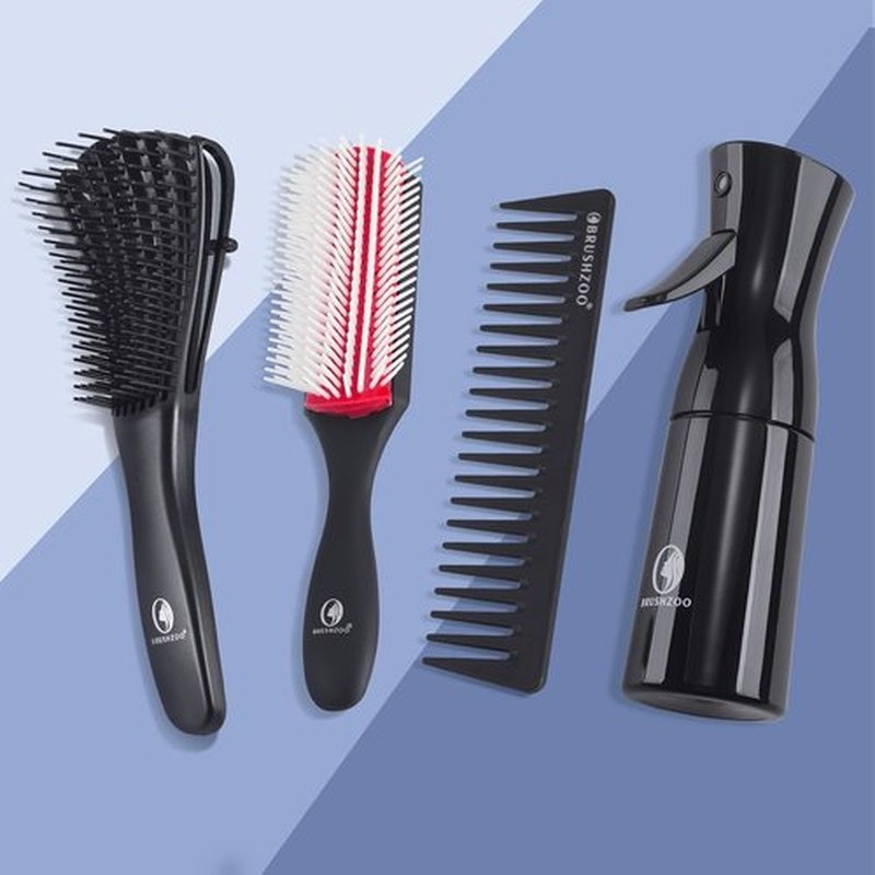 Skiennix Hair Brush Set - Detangler Brush for Natural Curly Hair | Ideal for Women, Men & Kids