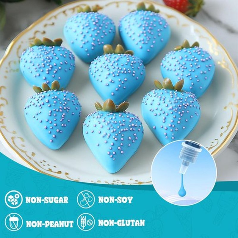 Oil Based Food Coloring - 12 Color Flavorless Set for Cake Decorating & Candy Melts - 0.25 Fl. Oz