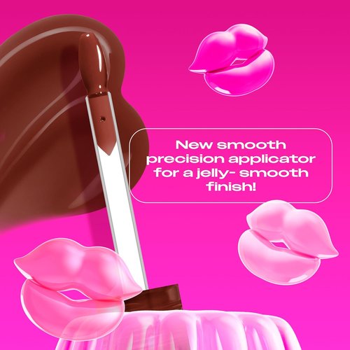 NYX PROFESSIONAL MAKEUP Jelly Job Lip Gloss - Full-Bodied, Smoothing Shine in Jellybean (Chocolate Brown)
