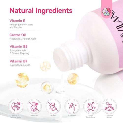 SAVILAND Dip Powder Liquid Set - 20 ml Ultimate Nail Dip System with Base, Activator & Top Coat