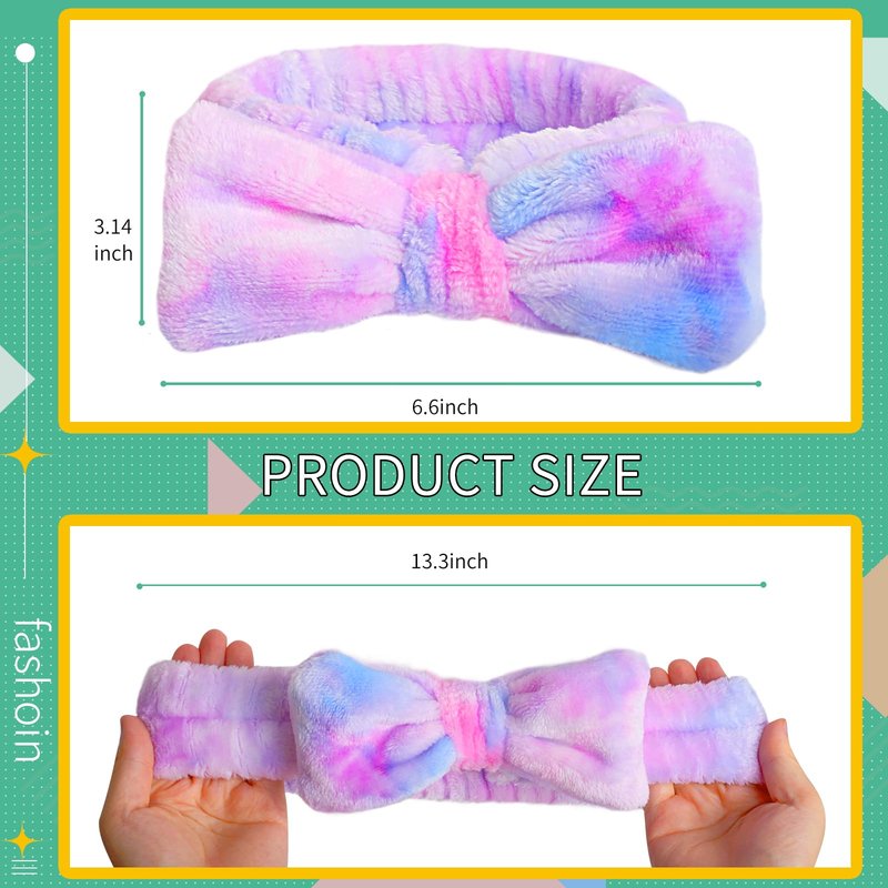 WSYUB Headband for Washing Face, Spa Headband for Teen Girls Skin Care and Makeup, with Hair Scrunchies