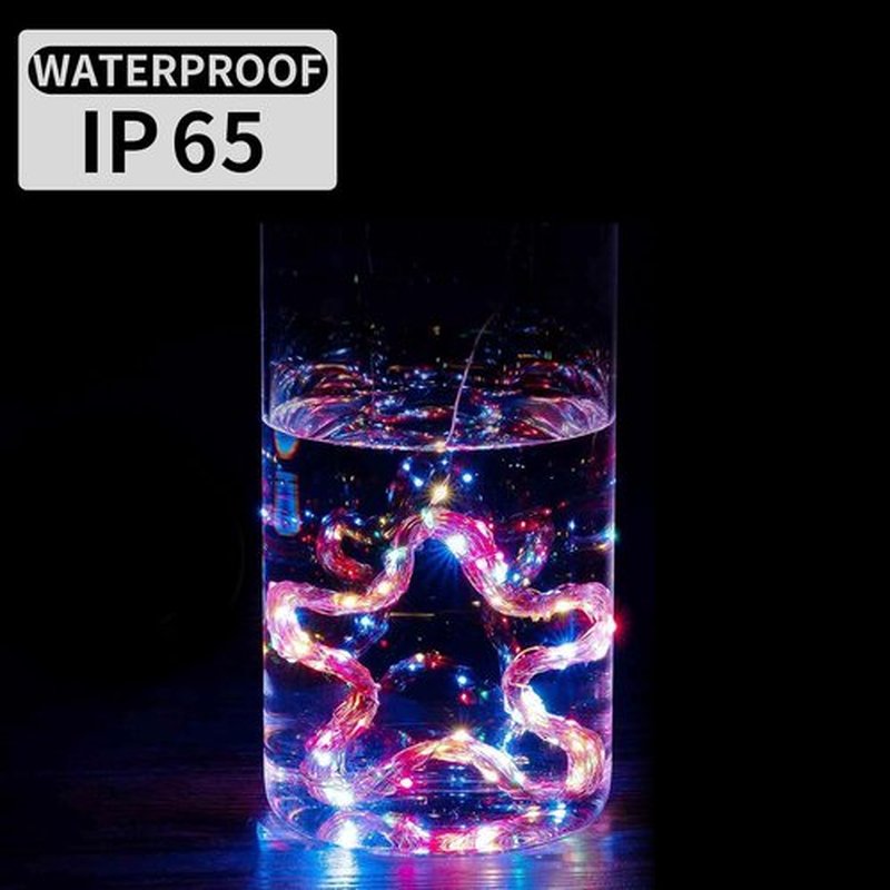 Skiennix 100 Pack Fairy Lights - 7Ft 20 LED Twinkle String Lights | Battery Operated & Waterproof for Parties, Weddings, Christmas, and Valentine's Day - 10 Colors Available