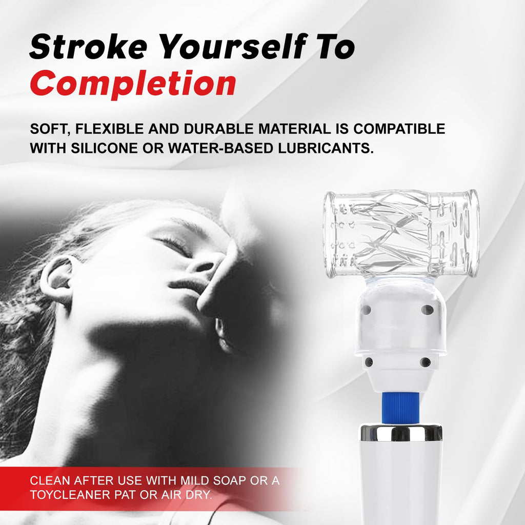 NUHUi 6X Massage Head Attachments Accessories Come with A Large Size Massager for Grown-ups Adjustable Speeds