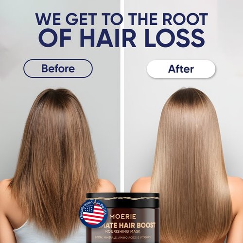 Moerie Hair Growth & Repair Mask - Vegan Formula for Thicker, Fuller Hair | Paraben & Silicone Free