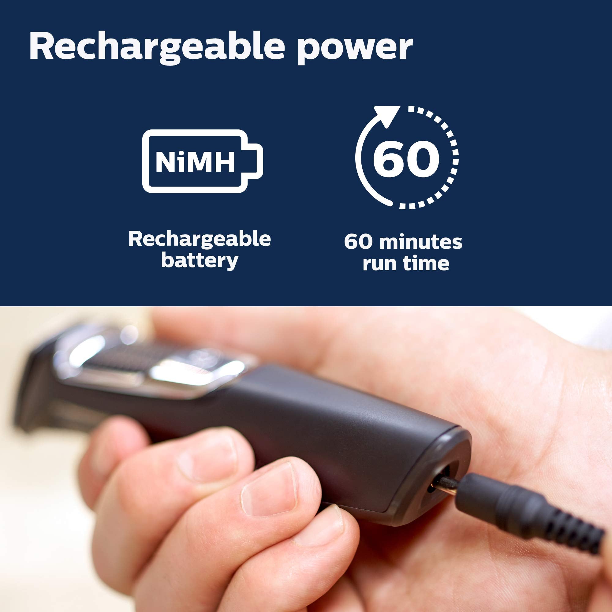 Philips Multigroom Series 3000 Cordless with 10 Trimming Accessories, Lithium-Ion and Storage Bag, MG3750/10