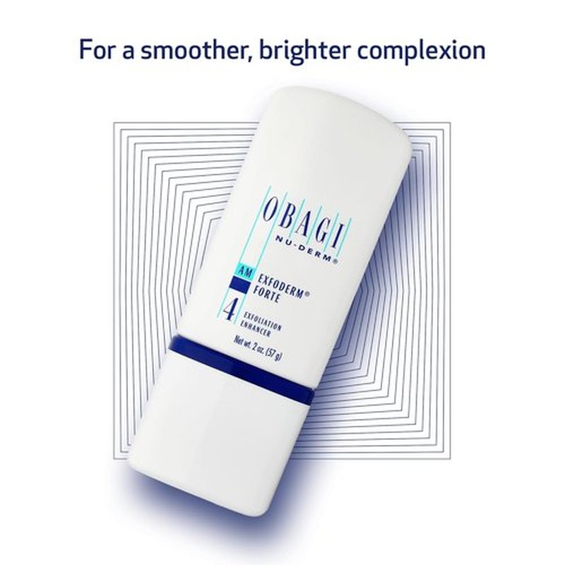 Obagi Nu-Derm Exfoderm Forte - Lightweight Exfoliating Lotion with Glycolic & Lactic Acids | Smooths & Brightens Skin