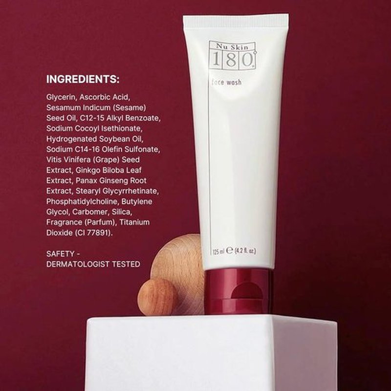 Nu Skin 180°® Face Wash - Anti-Aging Cleanser with Vitamin C for Youthful Skin | 4.2 Fl Oz