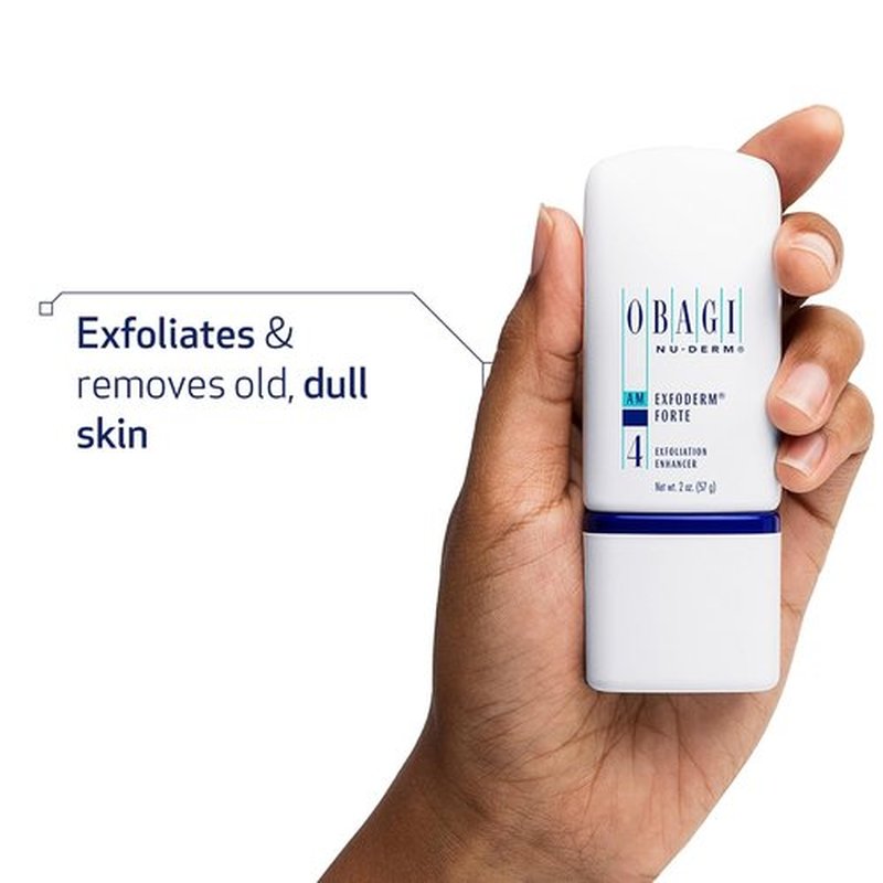 Obagi Nu-Derm Exfoderm Forte - Lightweight Exfoliating Lotion with Glycolic & Lactic Acids | Smooths & Brightens Skin