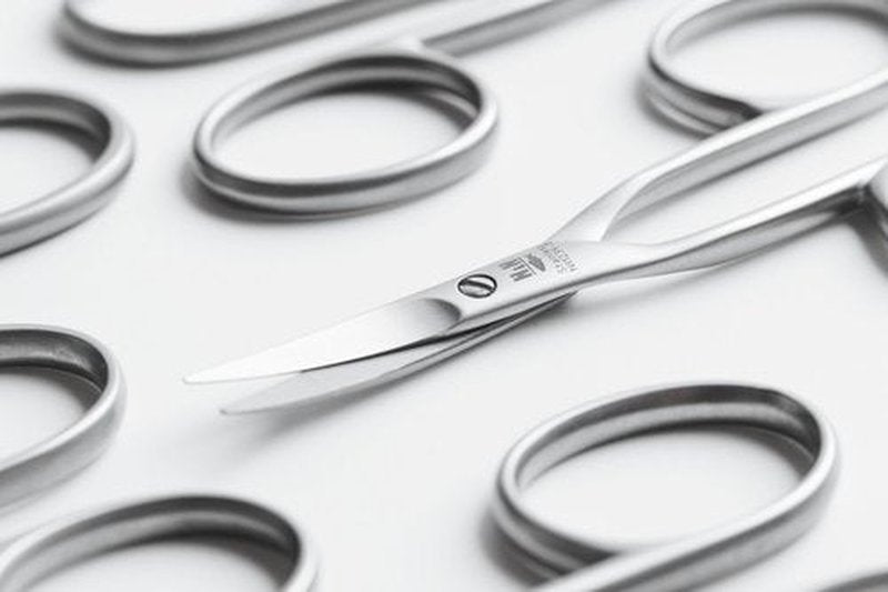 Premium European Nail and Cuticle Scissors by NN Knives - Trusted Family Business Since 1971 (Baby - Left Handed, Stainless Steel)