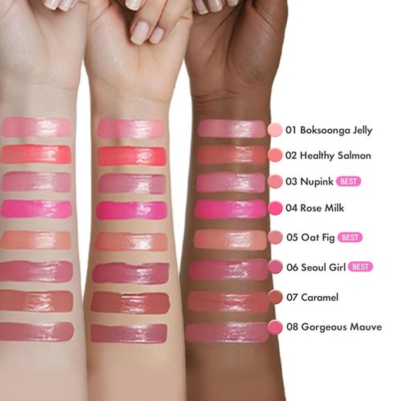 Amuse Seoul Jel-Fit Tint (06 Seoul GIrl) | Korean Jelly Lip Tint, Long-Lasting Lip Stain, Hydrating & Glossy, Hyaluronic Acid for Smooth Moisturized Lips, High Pigmentation, Vegan