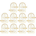 Psyqtsuary 20 Pcs No Crease Hair Clips - Gold, Modern, Glitter, Formal, Unisex - 20 Count (Pack of 20) - Wedding, Birthday, Christmas - Plastic, Rectangular, Normal Hair Type