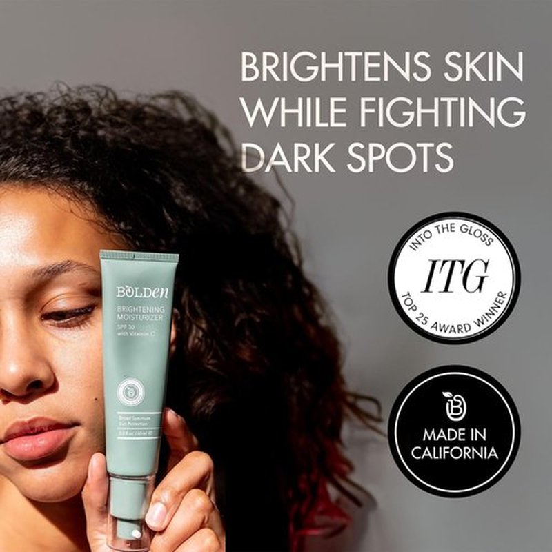 Bolden Brightening Face Moisturizer - SPF 30 with Vitamin C for Even Skin Tone | 2.0 FL Oz