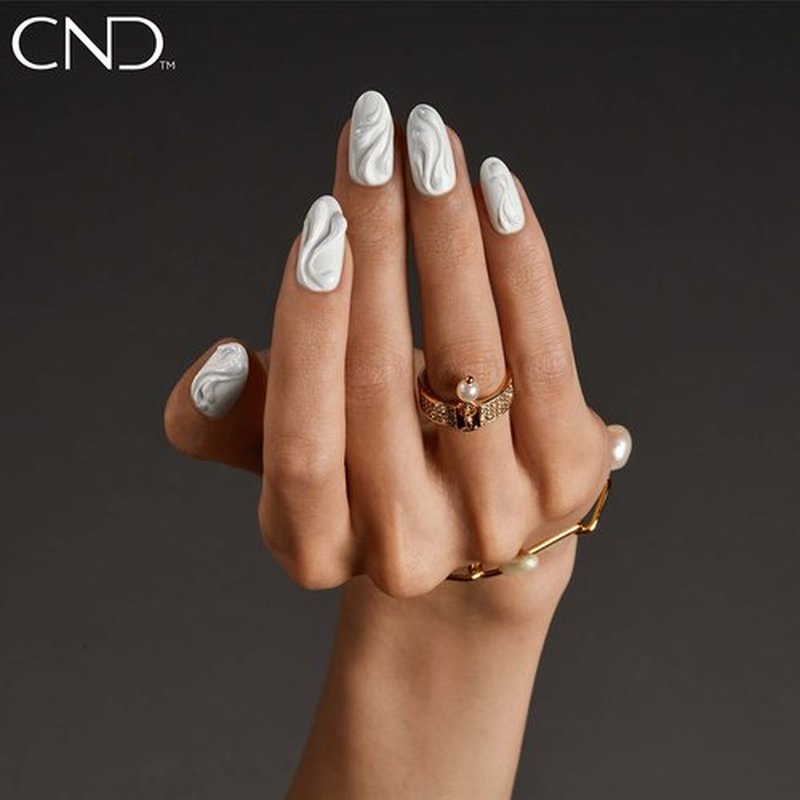 CND Vinylux Longwear White Nail Polish, Gel-like Shine & Chip Resistant Color, Cream Puff, 0.5 fl. oz