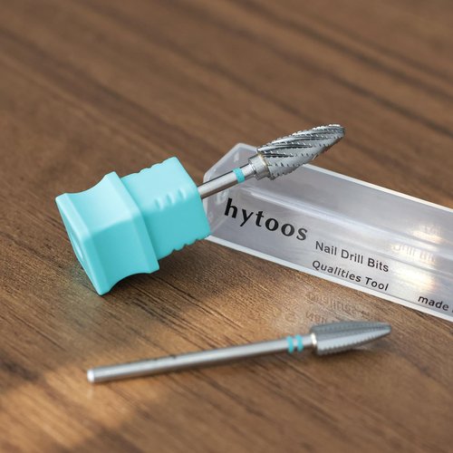 HYTOOS Tornado Carbide Nail Drill Bits - YG6X Professional for Acrylic & Hard Gel Removal, Electric File Bit Drill Accessories Manicure Tools for Nail Technicians