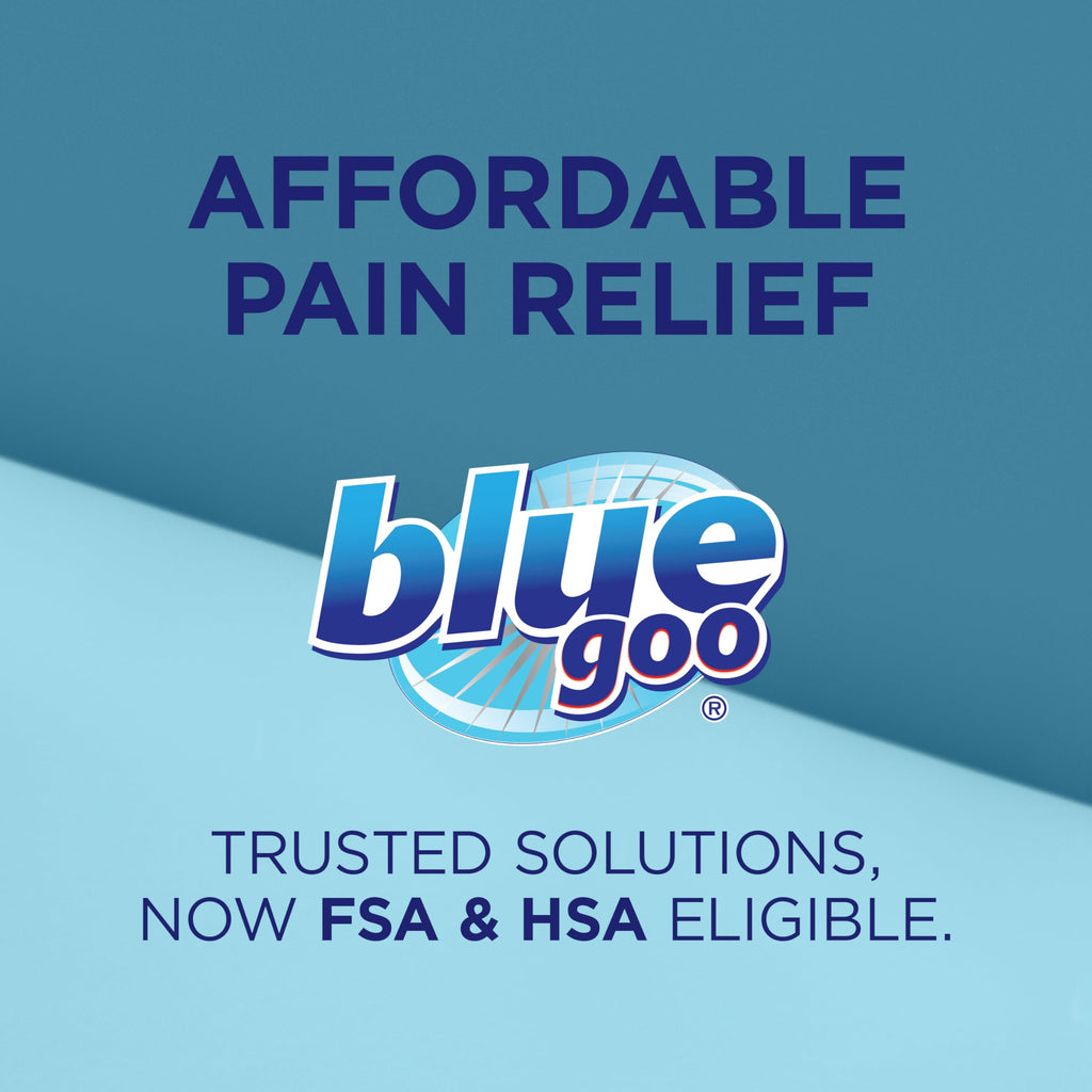 Blue Goo Pain Relieving Gel – Relief for Back, Neck, Muscle and Joint Pain, Fast-Acting Cooling and Soothing Relief with 100% Pure Emu Oil, 4 oz (1 Pack)