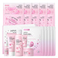 LAIKOU SAKURA Skin Care, Skin Care Set, Face Mask, Eye Mask, Lip Mask with Serum, Cleanser, Toner, Eye Cream, Essence Cream for Women Teen Girls Mom Daughter Mother's Day Christmas Birthday