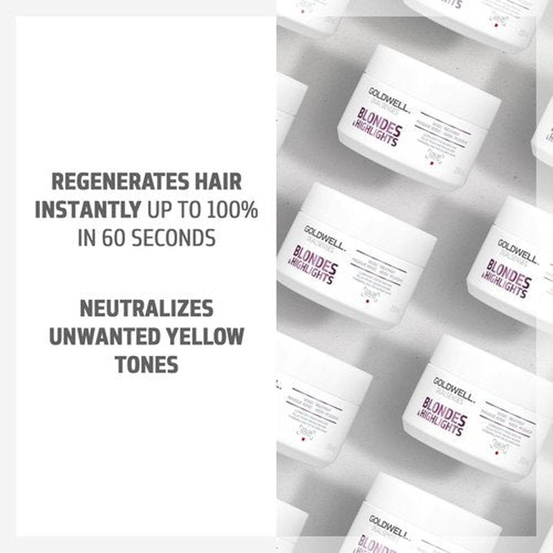 Goldwell Dualsenses Blondes & Highlights Anti-Yellow Treatment - 6.8oz | Quick 60-Second Results