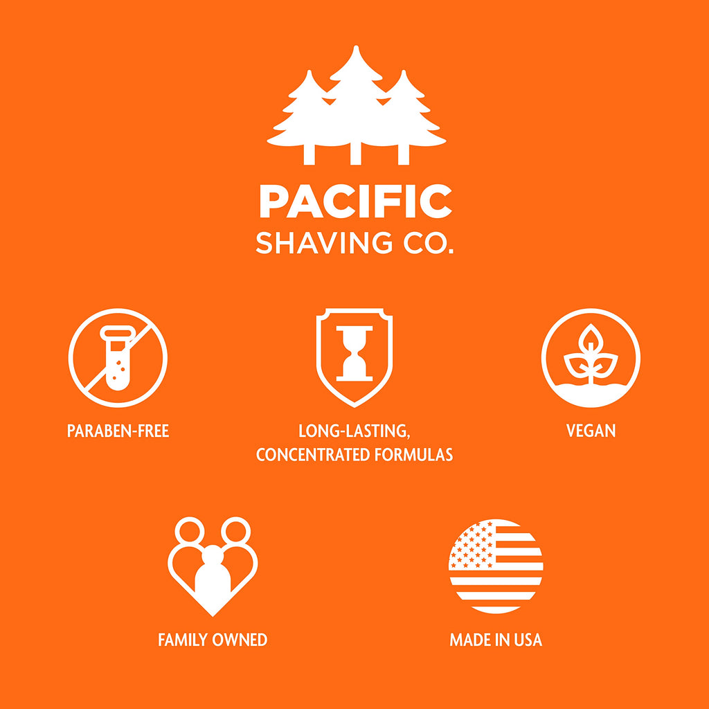 Pacific Shaving Company Caffeinated Shaving Cream - Shea Butter + Spearmint Antioxidant Shaving Cream with Caffeine - Clean Formula for a Hydrating + Irritation-Free Shave (7 Oz, 3 Pack)