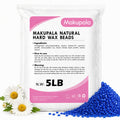 Makupala 1 lb Hard Wax Beads for Sensitive Skin, 16 oz Waxing Beads for Women Men Brazilian Waxing at Home, Professional Wax Beans Hair Removal for Body, Bikini, Legs, Facial, Easy Use, Blue
