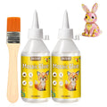 JAOJAO Mosaic Tile Glue, Mosaic Adhesive Super Strong Adhesion Durable Firm Flexible Weather and Shock Resistant Waterproof Quick Drying for DIY Tile Art Supplies, 100ml*2