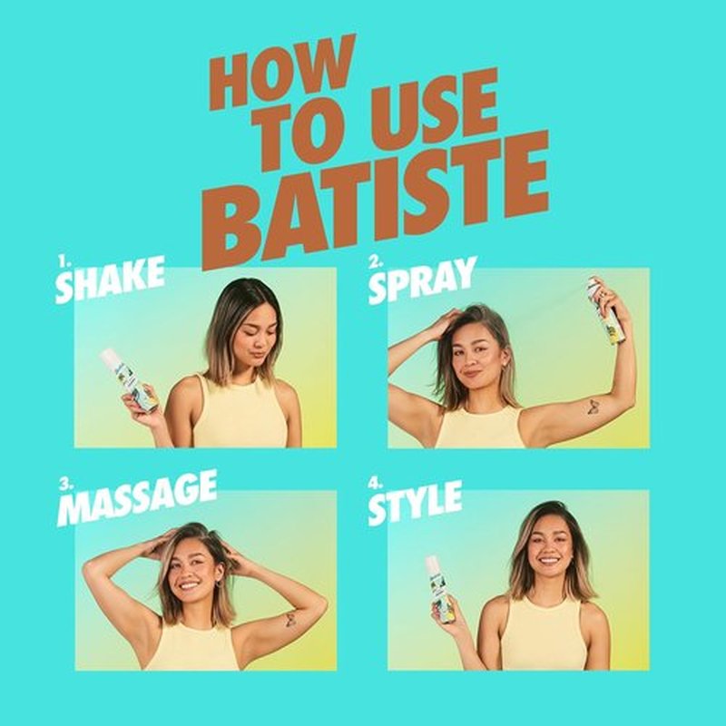 Batiste Dry Shampoo Dark - Refreshing Formula for Dark Hair | 162g/5.71 oz.