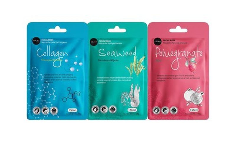 Celavi | Korean Moisturizing Facial Sheet Mask Variety Set - Classic 12 Count (Pack of 2)