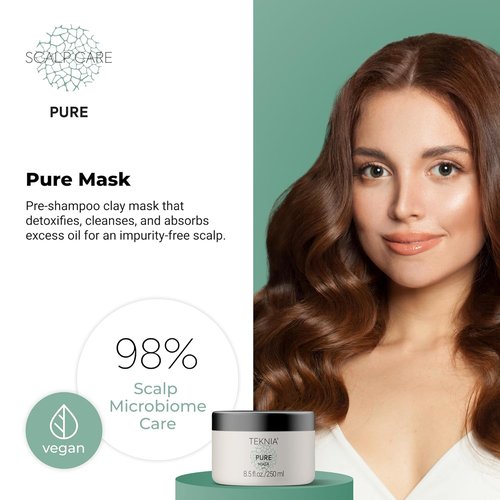 LAKMÉ Teknia Scalp Care Clay Mask - Purifying Treatment for Oily Scalps | 8.5 Fl Oz