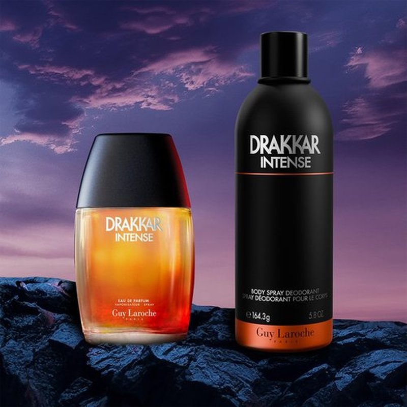 Guy Laroche Drakkar Intense Body Spray - Seductive Ambery Fougere Fragrance | Long-Lasting 5.8 Fl. Oz