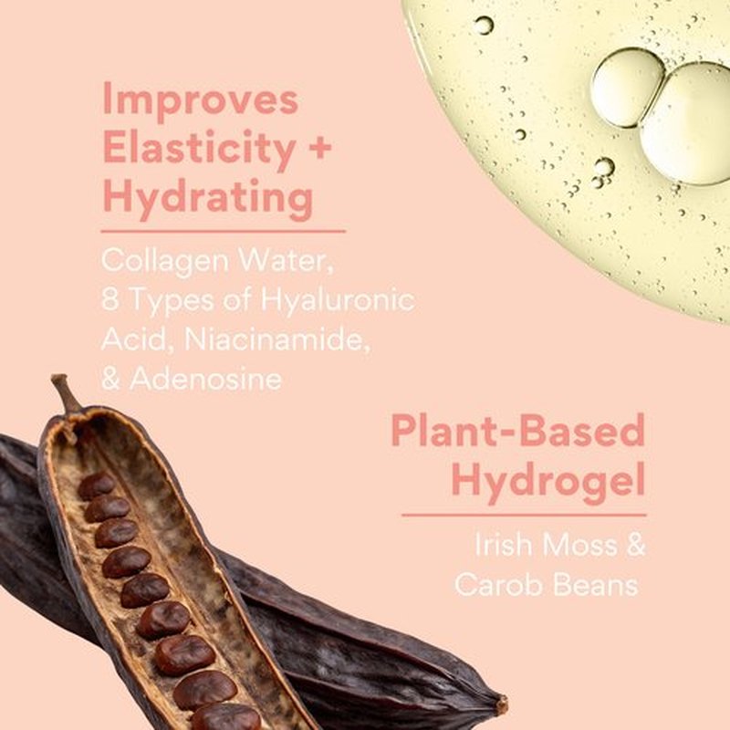KOCOSTAR Hydrogel Eye Patches with Low Molecular Weight Norwegian Bio-Collagen, Reduces Dark Circles and Wrinkles, Under Eye Masks for Puffy Eyes, Hydrating for Dry Skin, Korean Skincare (48 patches)