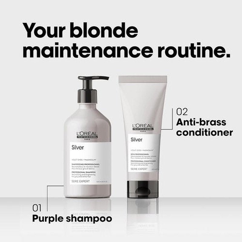 L'Oréal Professionnel Paris Purple Shampoo - Neutralizes Yellow Tones for Blonde & Bleached Hair