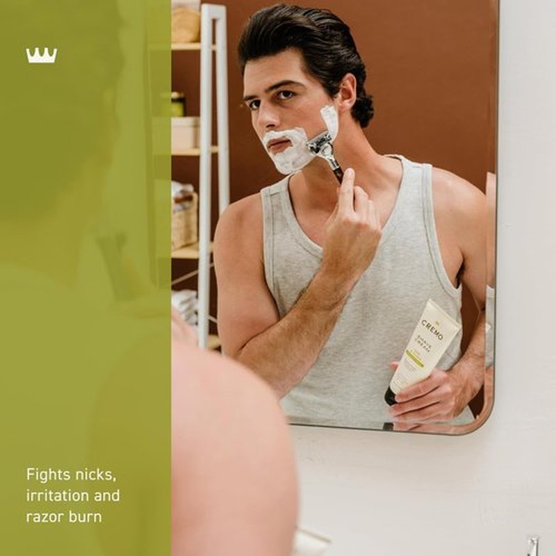 Cremo Sage & Citrus Shave Cream - Ultra-Slick Formula for Men | Fights Nicks & Razor Burn, 6 Fl Oz