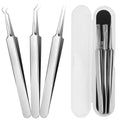 WSYUB Blackhead Tweezers, Blackhead Extractor, Pimple Popper Tool Kit